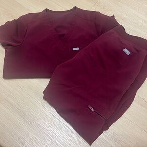 Women's FIGS XS Catalina / XSP Zamora Jogger Burgundy